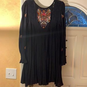 Free People embroidered dress tunic